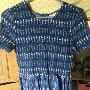 Blue & White Forever 21 Dress
